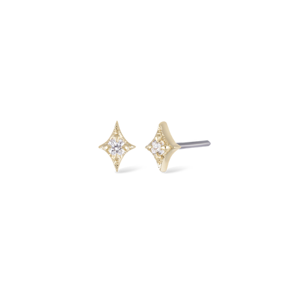 Diamond • Ace of Gems Flatback Stud
