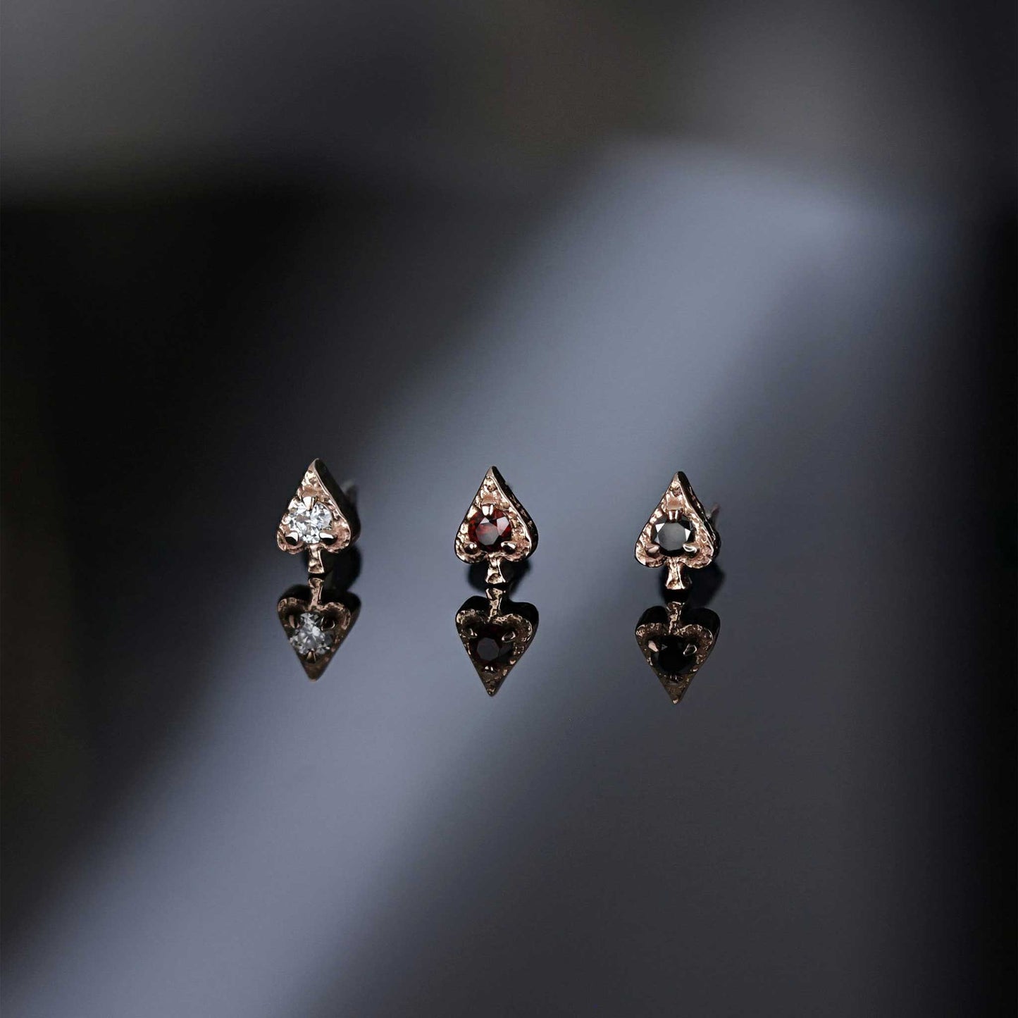 Spade • Ace of Gems Flatback Stud