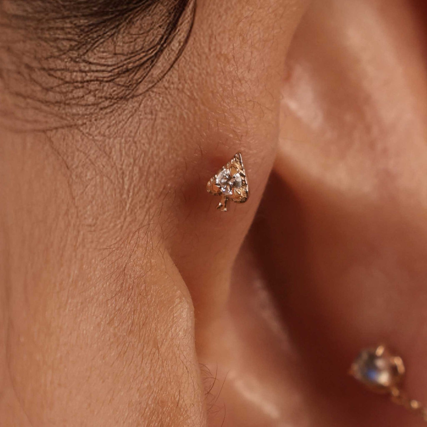 Spade • Ace of Gems Flatback Stud