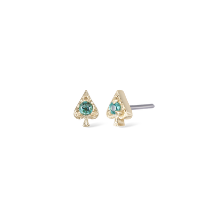 Spade • Ace of Gems Flatback Stud