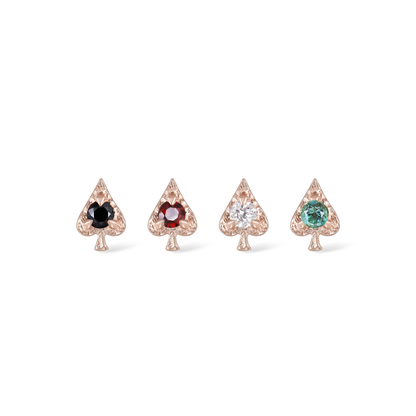 Spade • Ace of Gems Flatback Stud