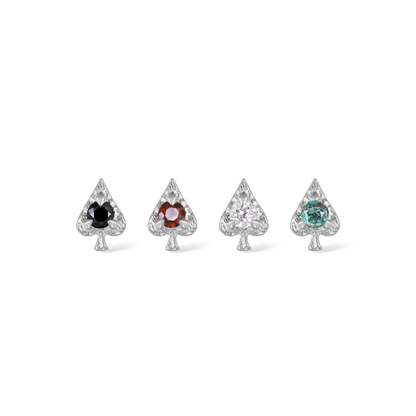 Spade • Ace of Gems Flatback Stud