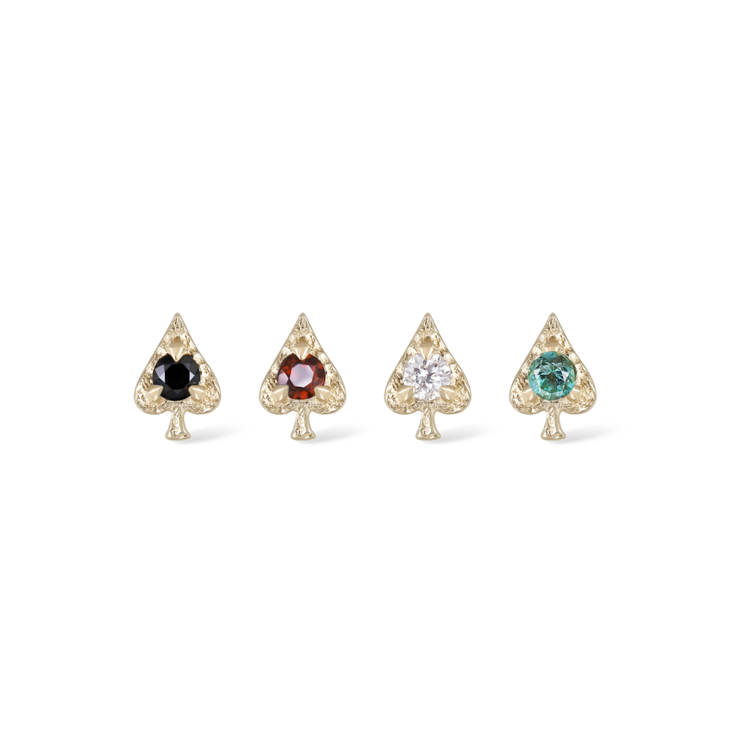 Spade • Ace of Gems Flatback Stud