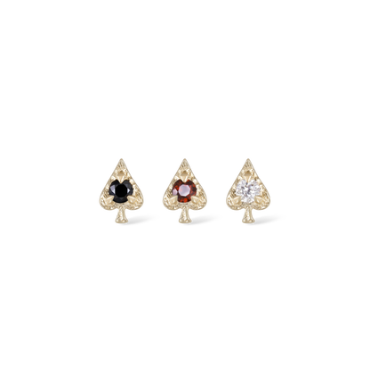 Spade • Ace of Gems Flatback Stud
