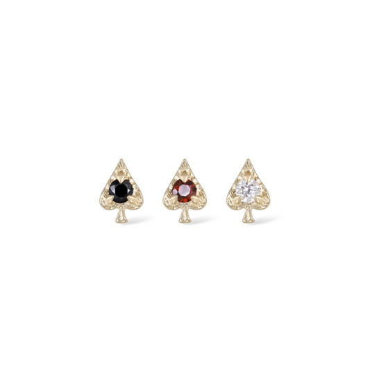Spade • Ace of Gems Flatback Stud