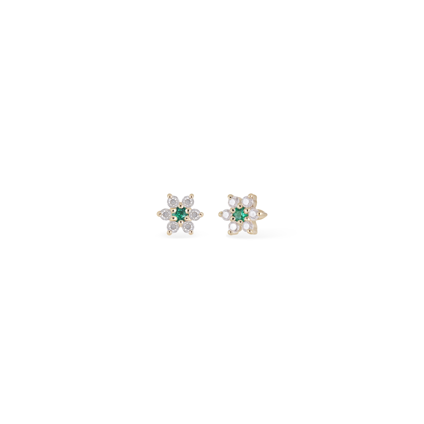 Blossom • Tiny Icy Floral Diamond Threadless End
