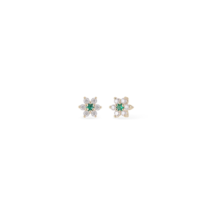 Blossom • Tiny Icy Floral Diamond Threadless End