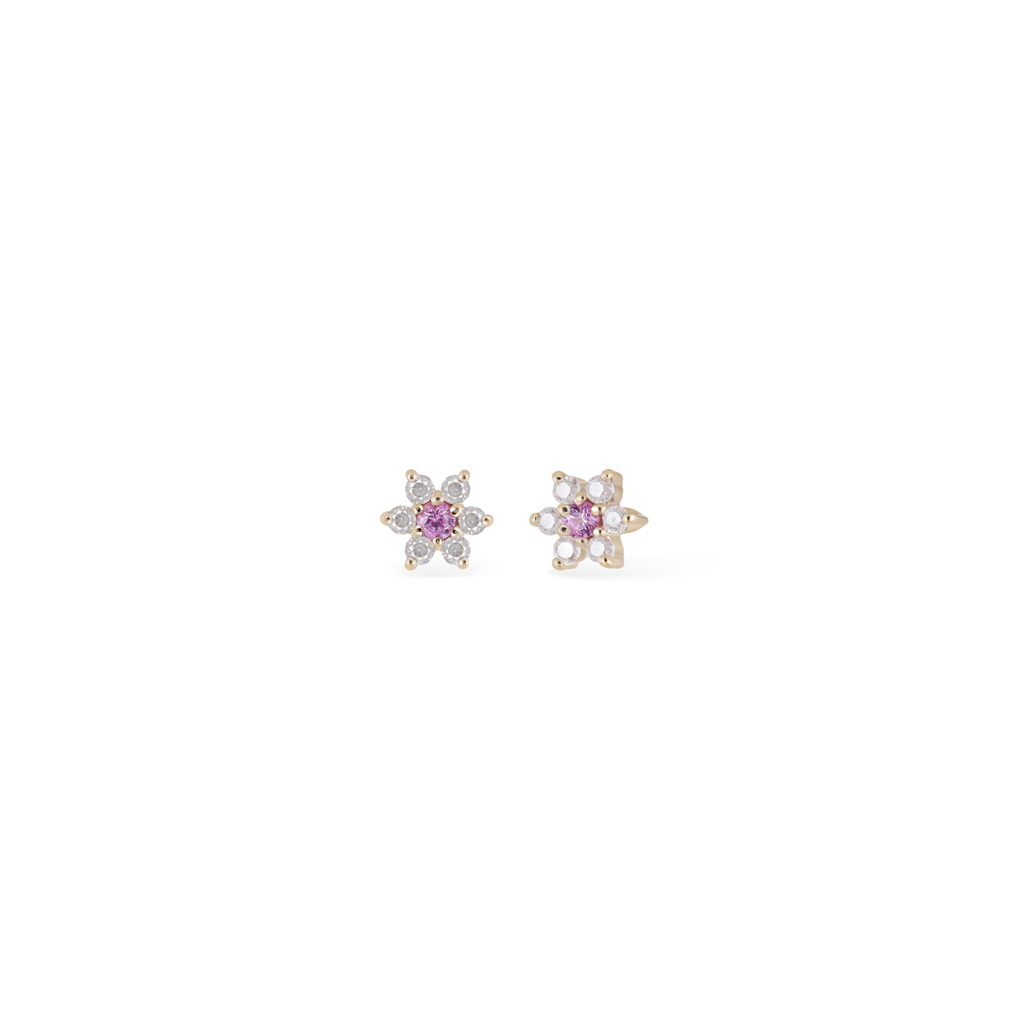 Blossom • Tiny Icy Floral Diamond Threadless End