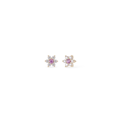 Blossom • Tiny Icy Floral Diamond Threadless End