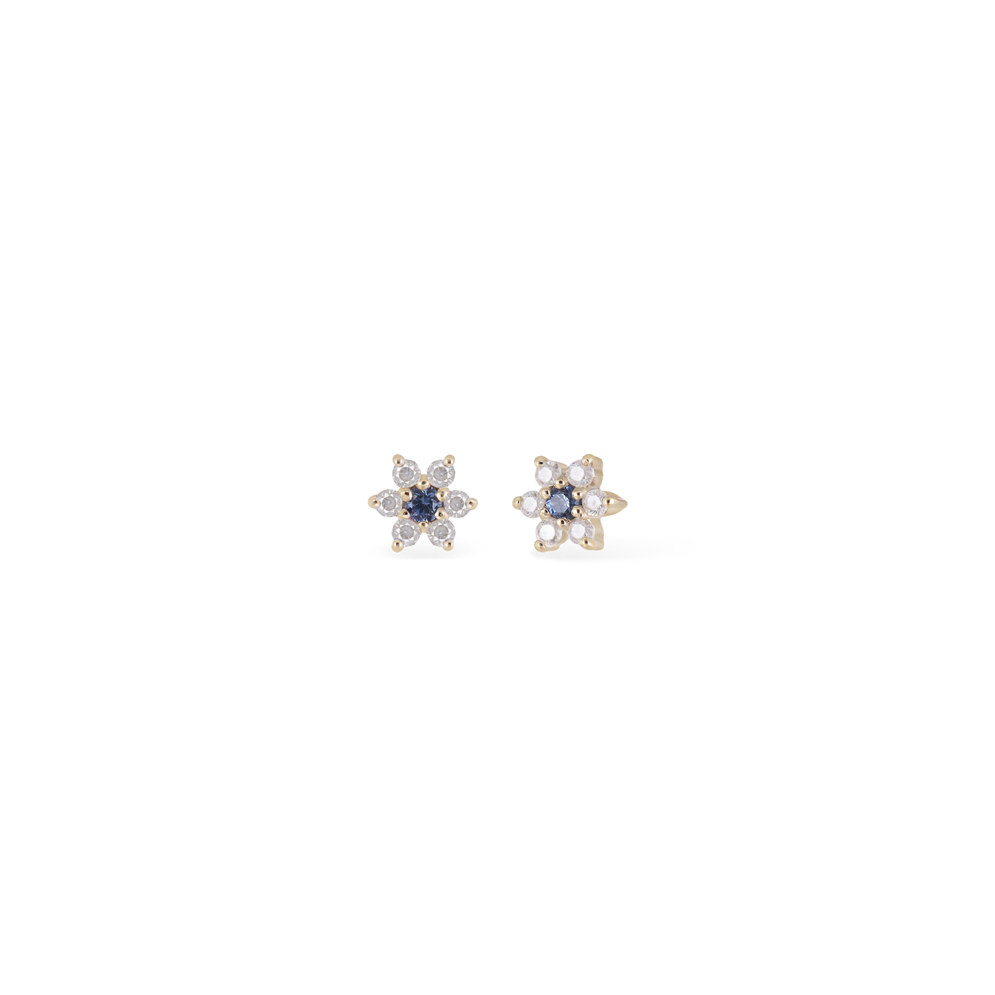 Blossom • Tiny Icy Floral Diamond Threadless End