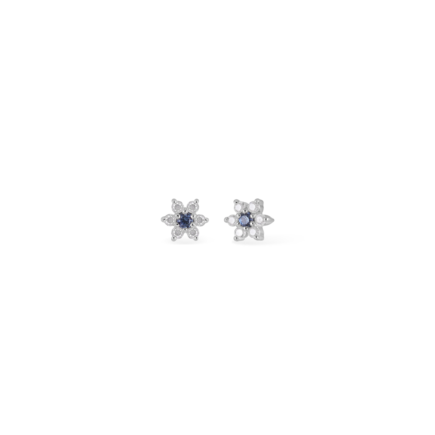 Blossom • Tiny Icy Floral Diamond Threadless End
