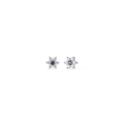 Blossom • Tiny Icy Floral Diamond Threadless End