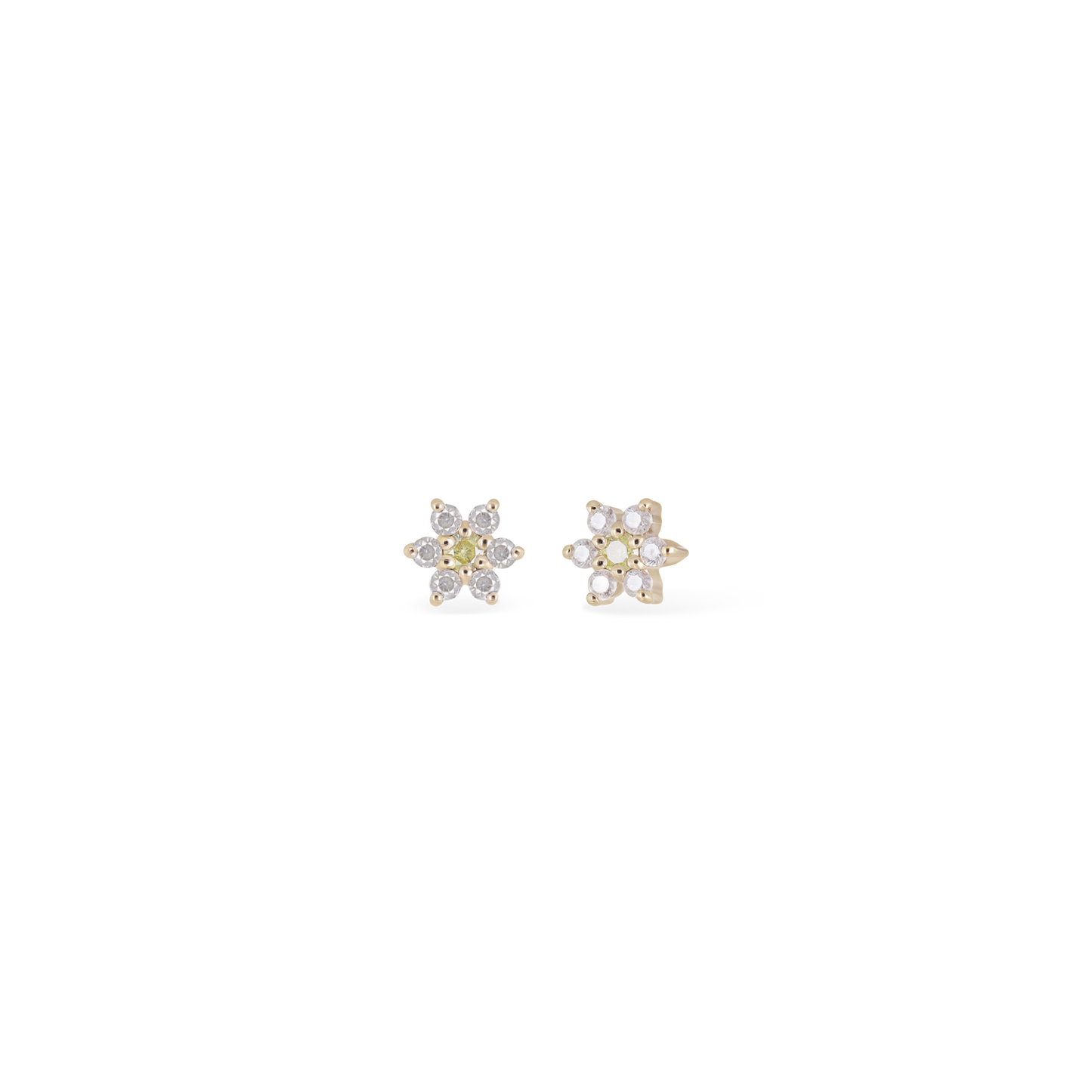 Blossom • Tiny Icy Floral Diamond Threadless End