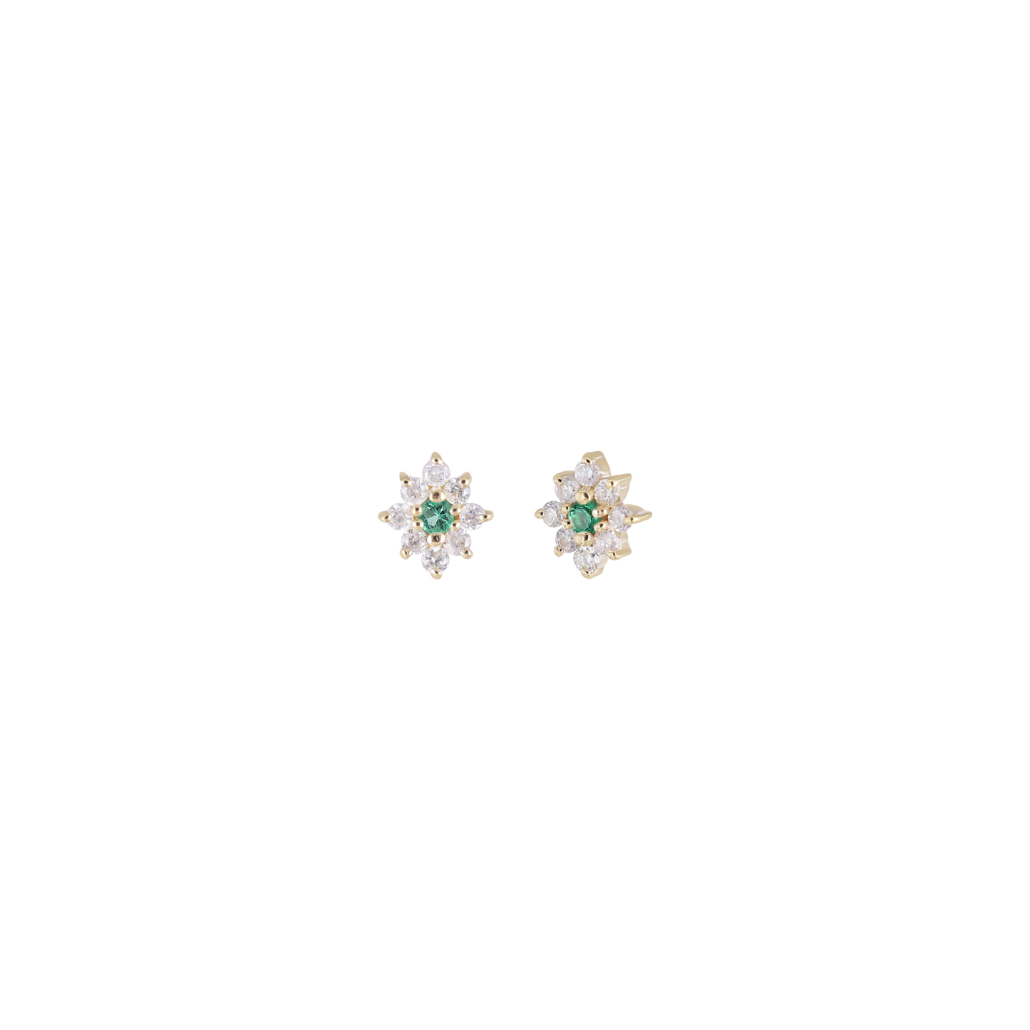 Aster • Tiny Icy Floral Diamond Threadless End