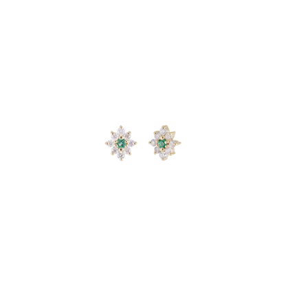Aster • Tiny Icy Floral Diamond Threadless End