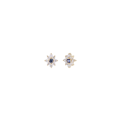 Aster • Tiny Icy Floral Diamond Threadless End