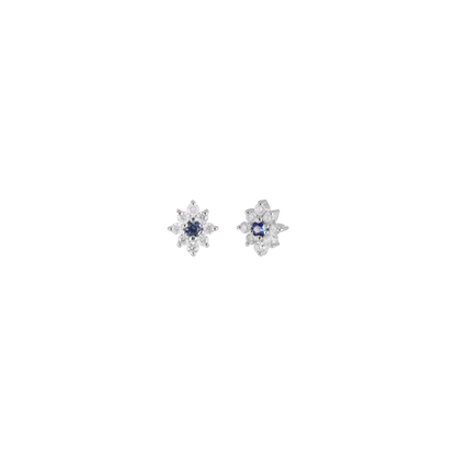 Aster • Tiny Icy Floral Diamond Threadless End
