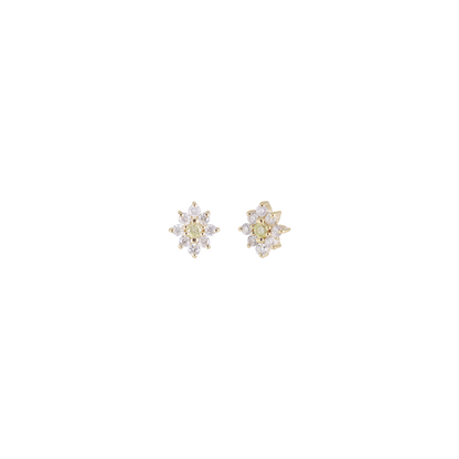Aster • Tiny Icy Floral Diamond Threadless End