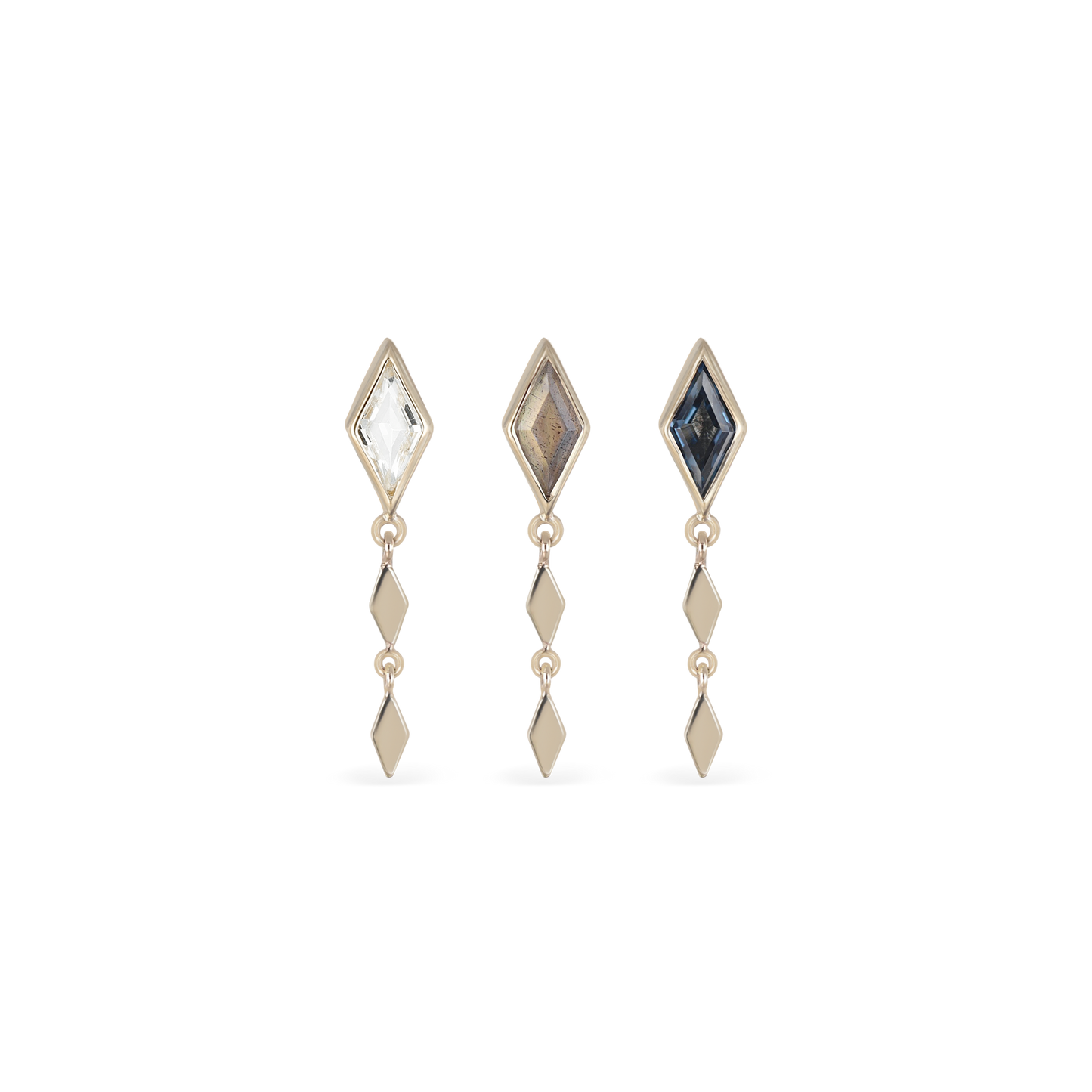 Vesper • Rhombus Drop Flat Back Stud