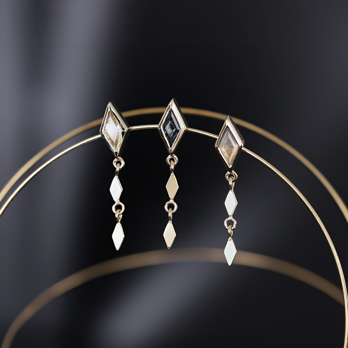 Vesper • Rhombus Drop Flat Back Stud