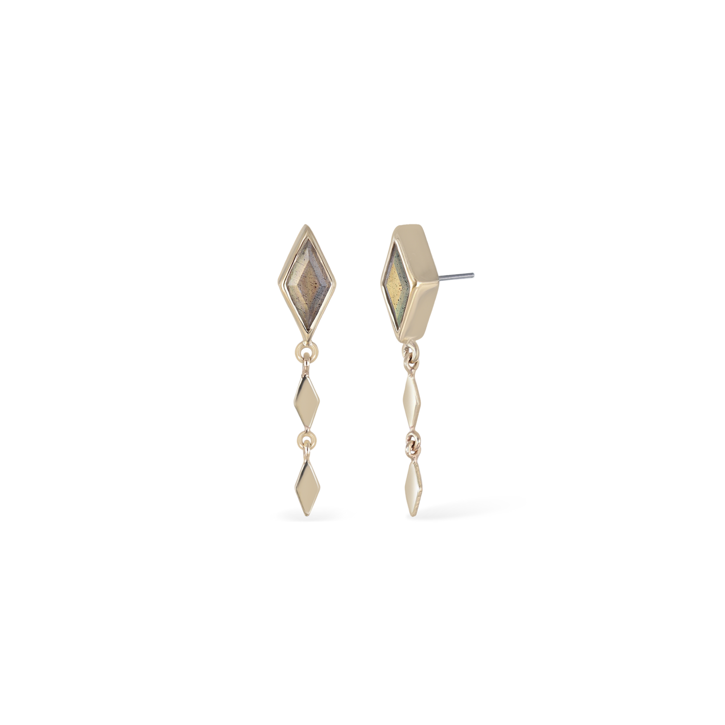 Vesper • Rhombus Drop Flat Back Stud