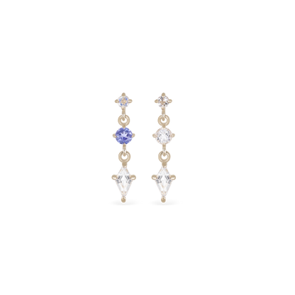 Dias • Triple Gemstone Kite Drop Threadless End