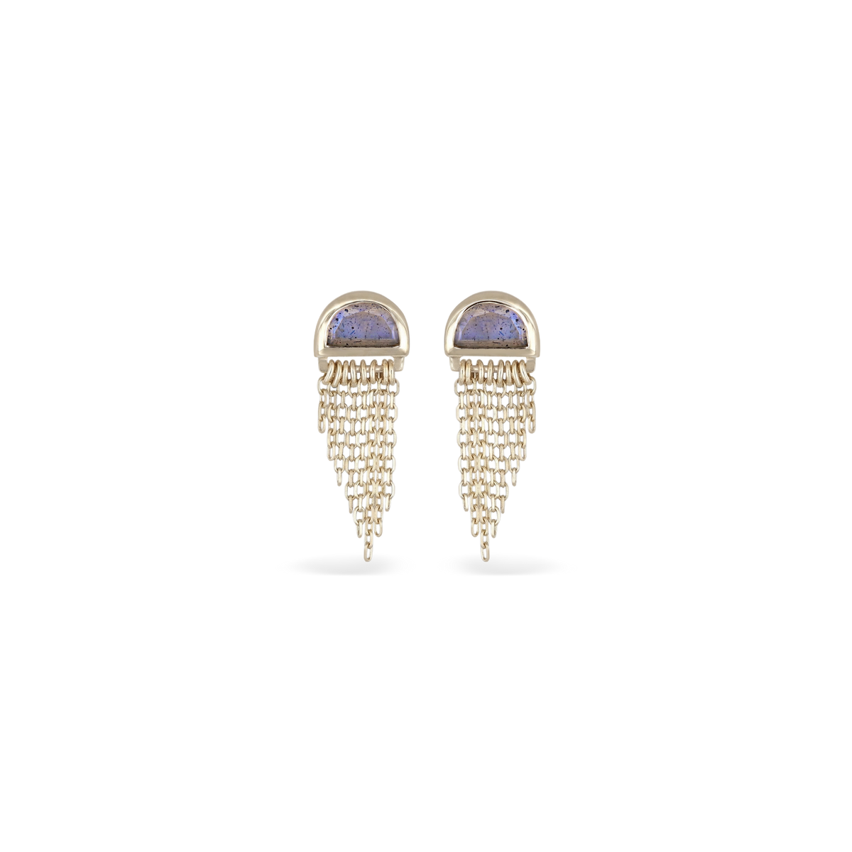 Moonjelly • Asymmetric Chain Tassel (Pair)