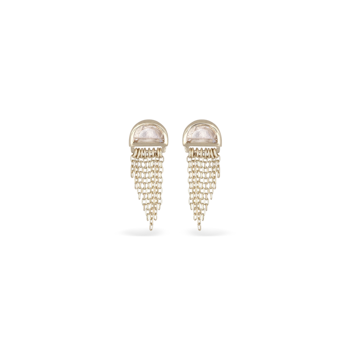 Moonjelly • Asymmetric Chain Tassel (Pair)