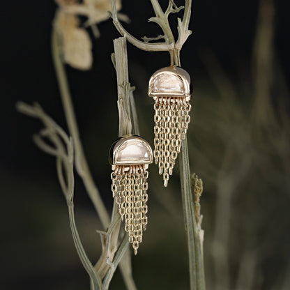 Moonjelly • Asymmetric Chain Tassel (Pair)