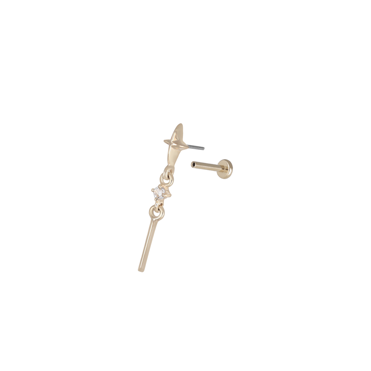 Roxane • Celestial Drop Flat Back Stud