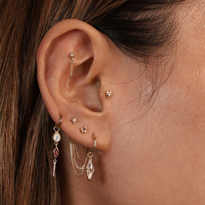 Heart • Ace of Gems Flatback Stud