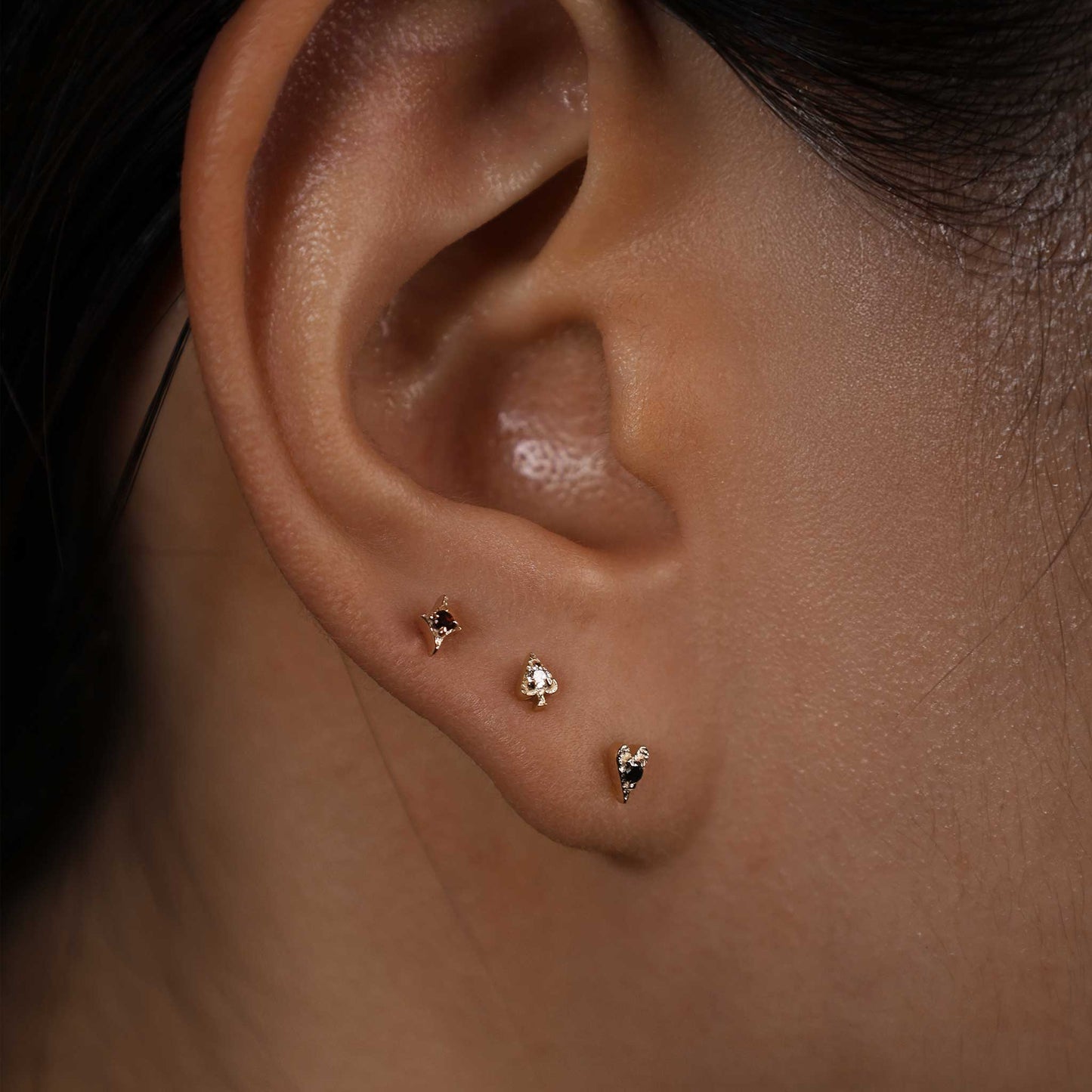 Spade • Ace of Gems Flatback Stud