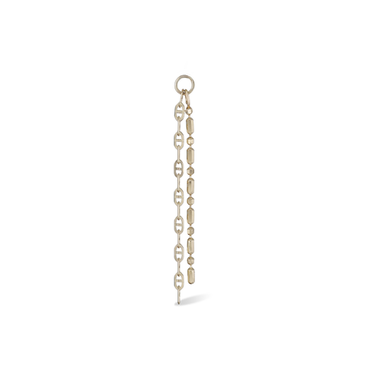 Stride • 14K Gold Double Mixed Chain Charm