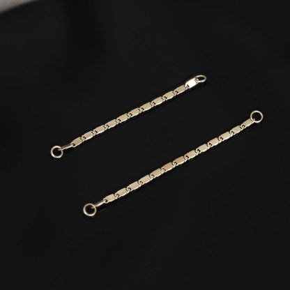 Dante • 14K Gold Single Flat Chain Attachment