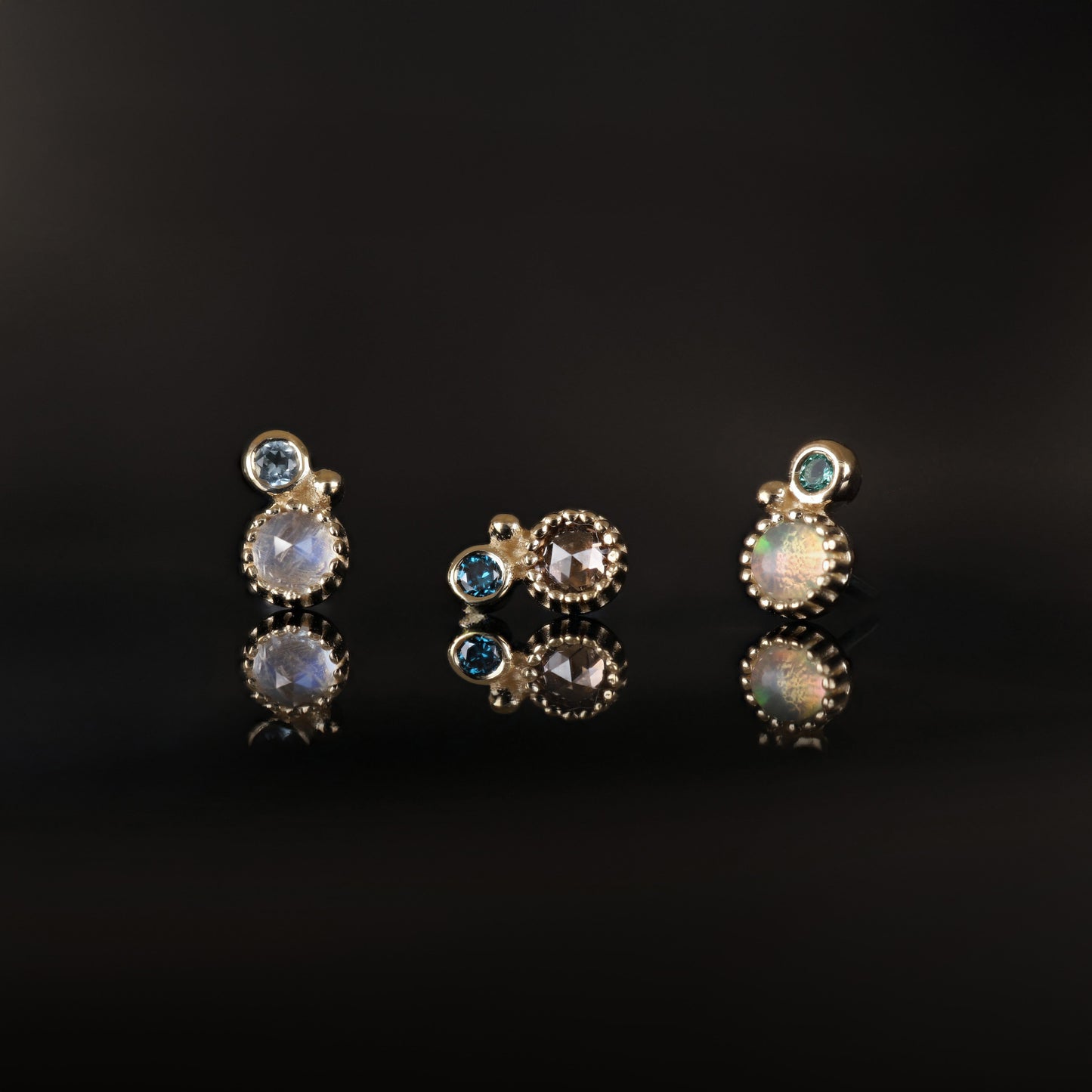 Twinette • 14K Gold Gemstone Threadless End
