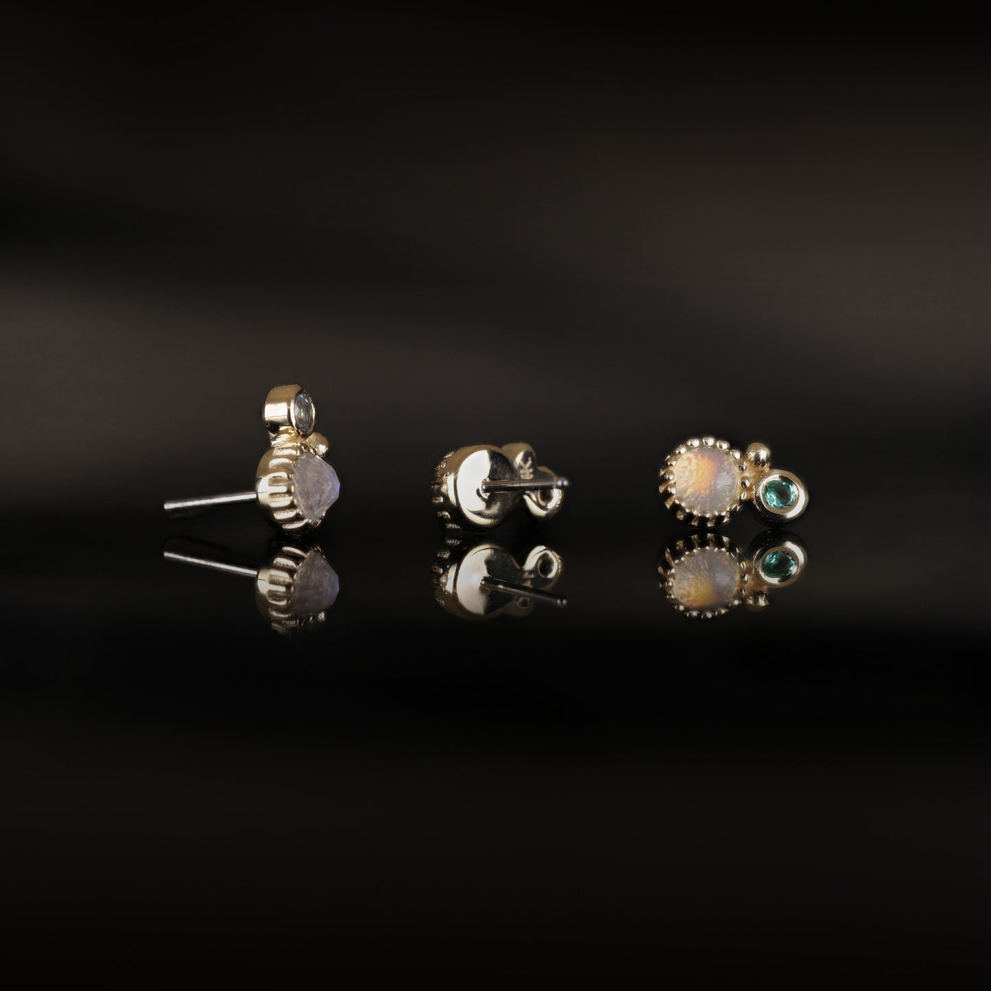 Twinette • 14K Gold Gemstone Threadless End