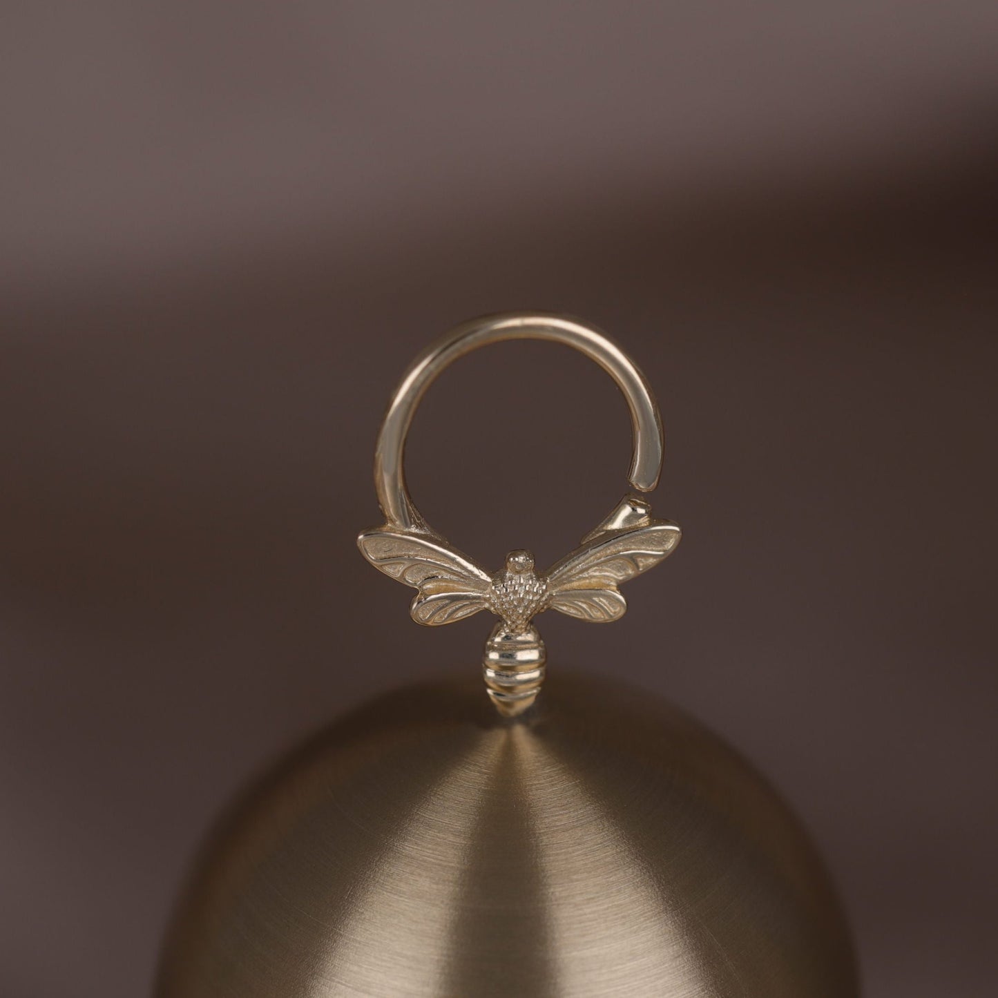 14K Gold Bee Septum Ring