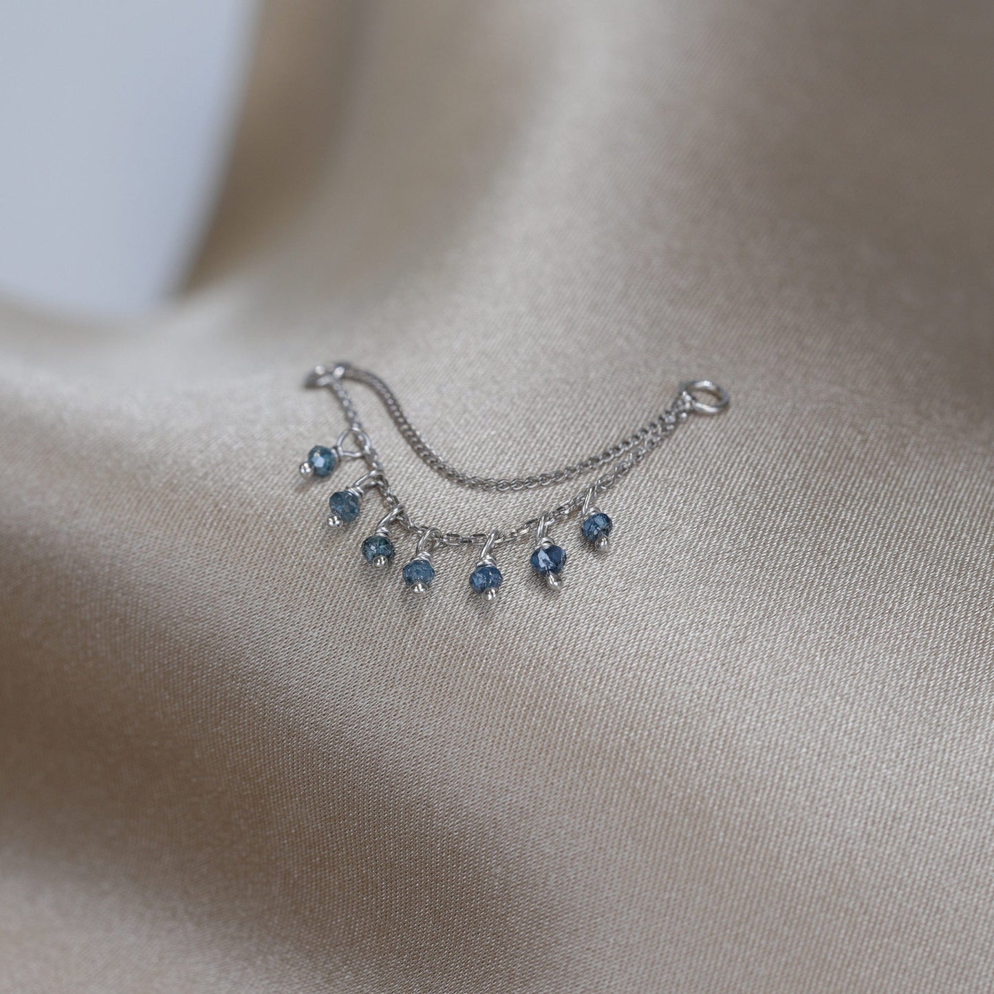 Santal III • Diamond Beads Double Drape Chain