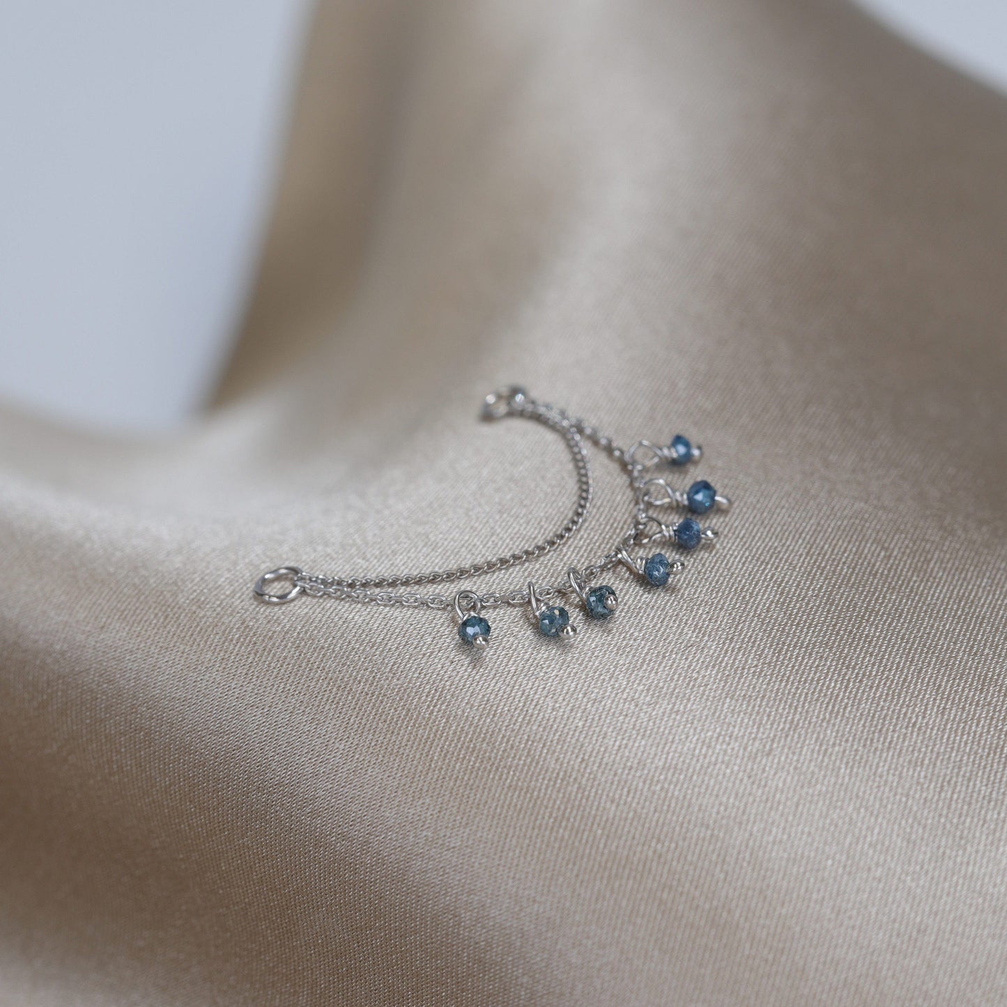 Santal III • Diamond Beads Double Drape Chain