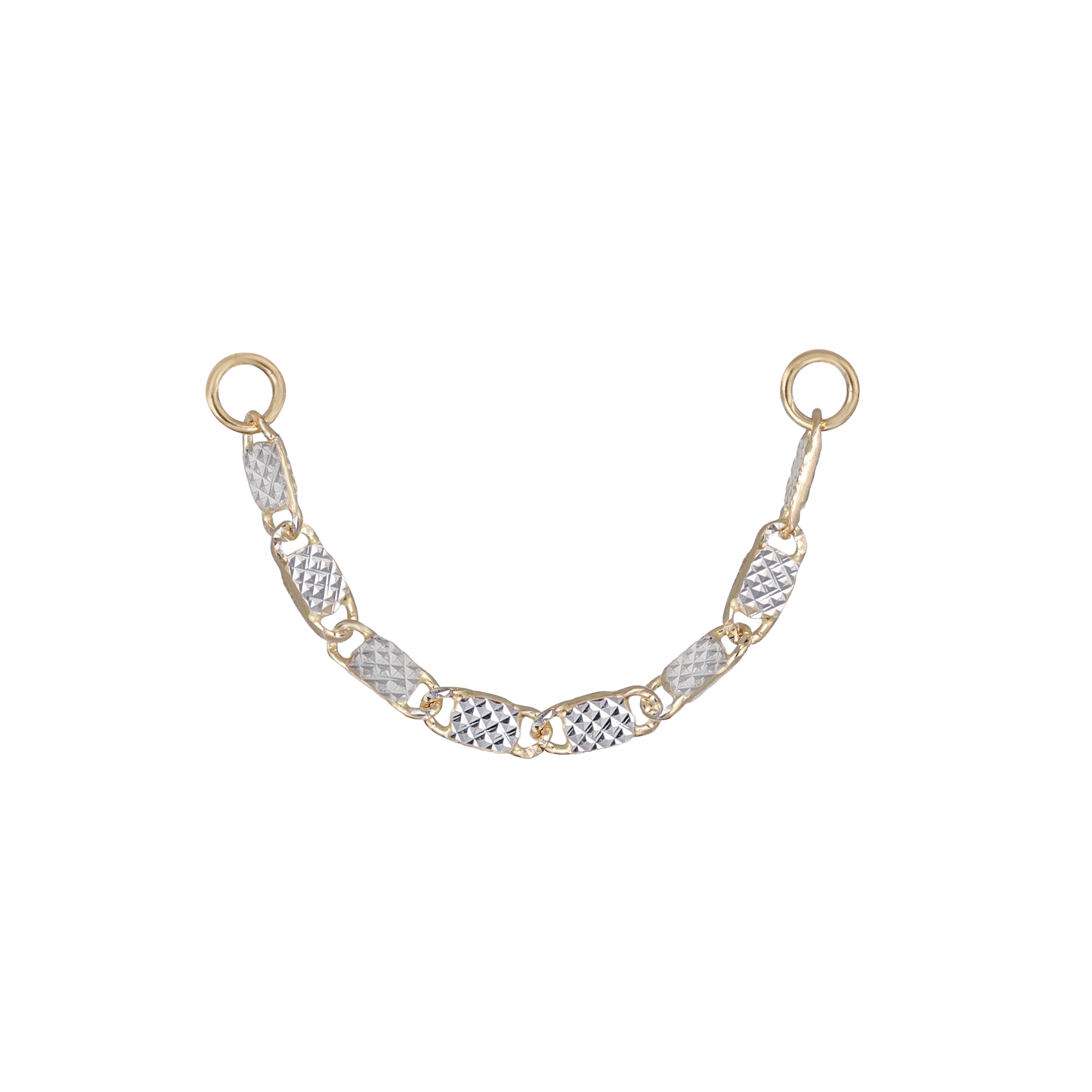 14K Gold Fancy Link Chain Attachment