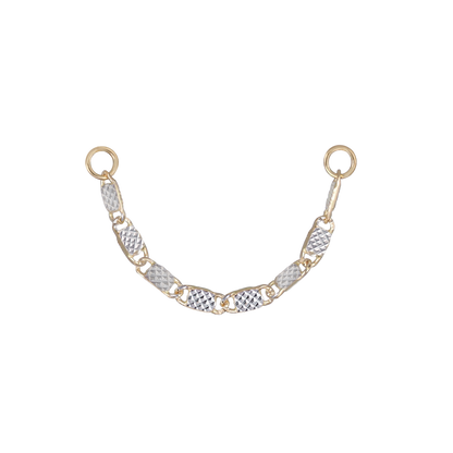14K Gold Fancy Link Chain Attachment