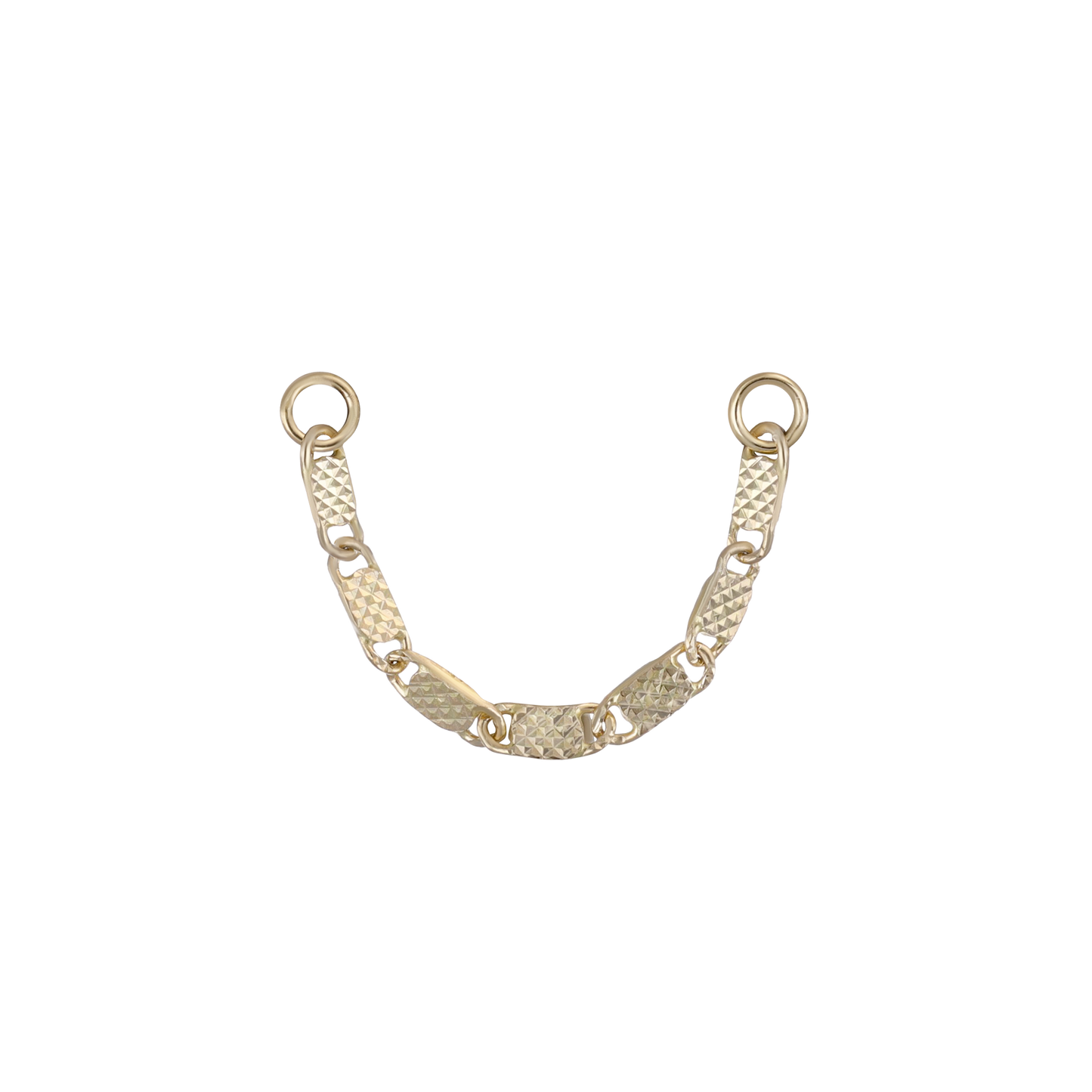 14K Gold Fancy Link Chain Attachment