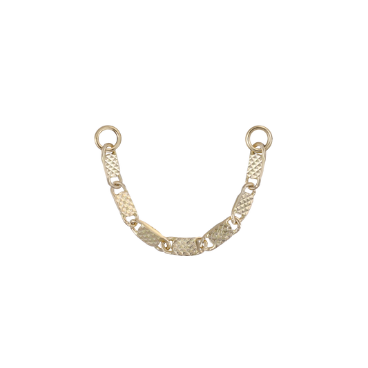 14K Gold Fancy Link Chain Attachment