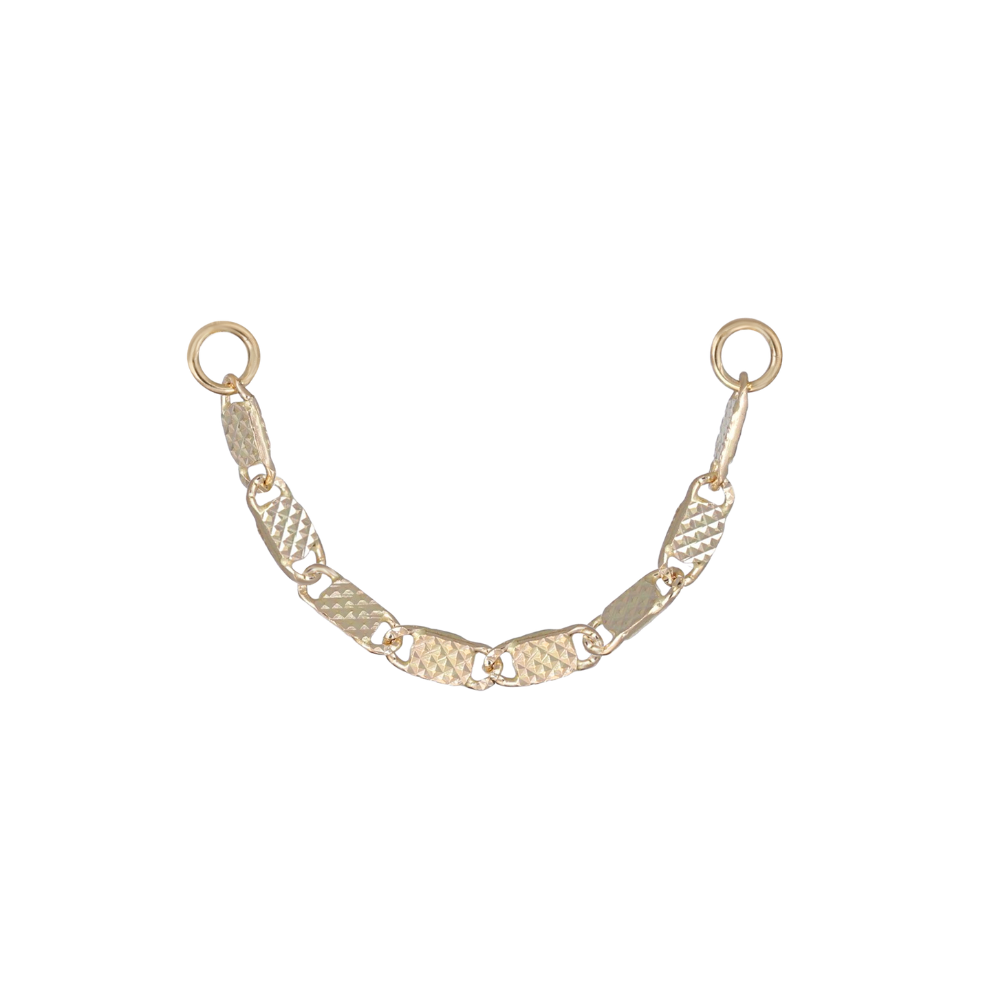 14K Gold Fancy Link Chain Attachment