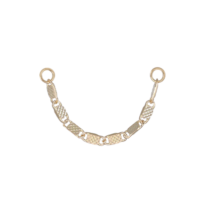 14K Gold Fancy Link Chain Attachment