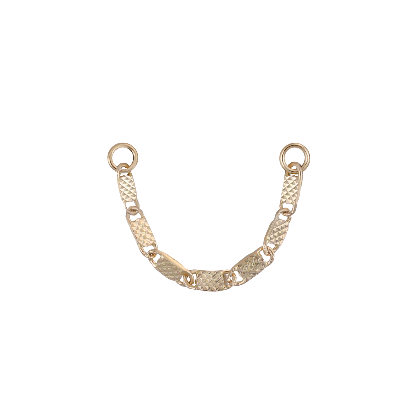 14K Gold Fancy Link Chain Attachment