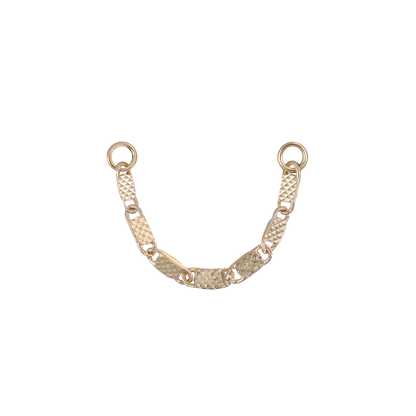 14K Gold Fancy Link Chain Attachment