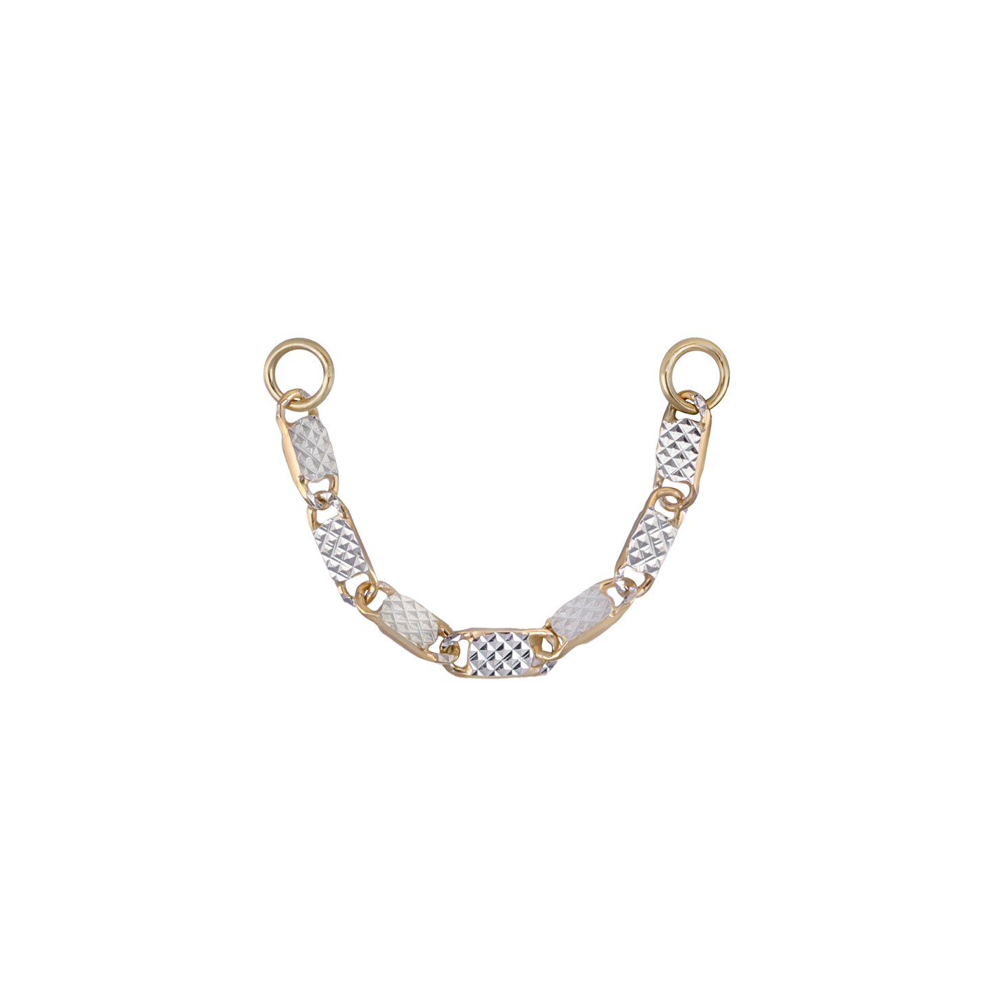 14K Gold Fancy Link Chain Attachment