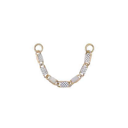 14K Gold Fancy Link Chain Attachment