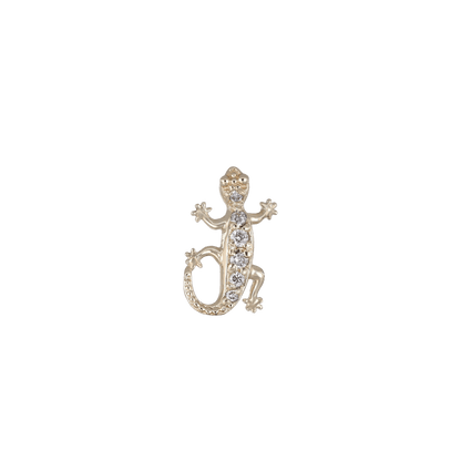 Diamond-Set Lizard • Internally Threaded